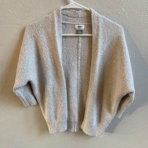 Fuzzy White Cardigan